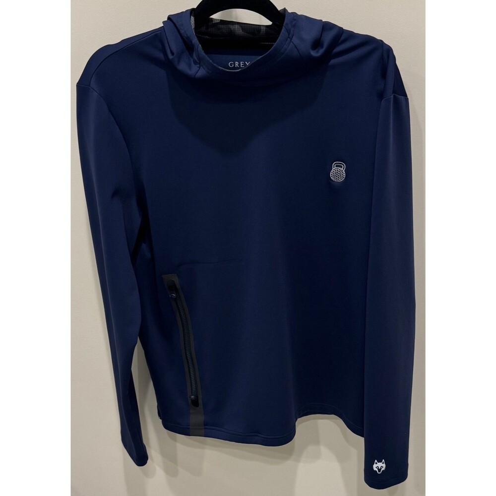 Greyson Men's Golf Hooded Sweatshirt - Hoodie - Navy - Men's Large